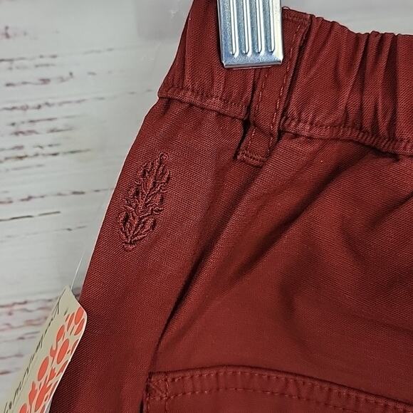 Free People Movement High Waist Cargo Garnet Red Voyage Utility Pants Size Small - Picture 10 of 16